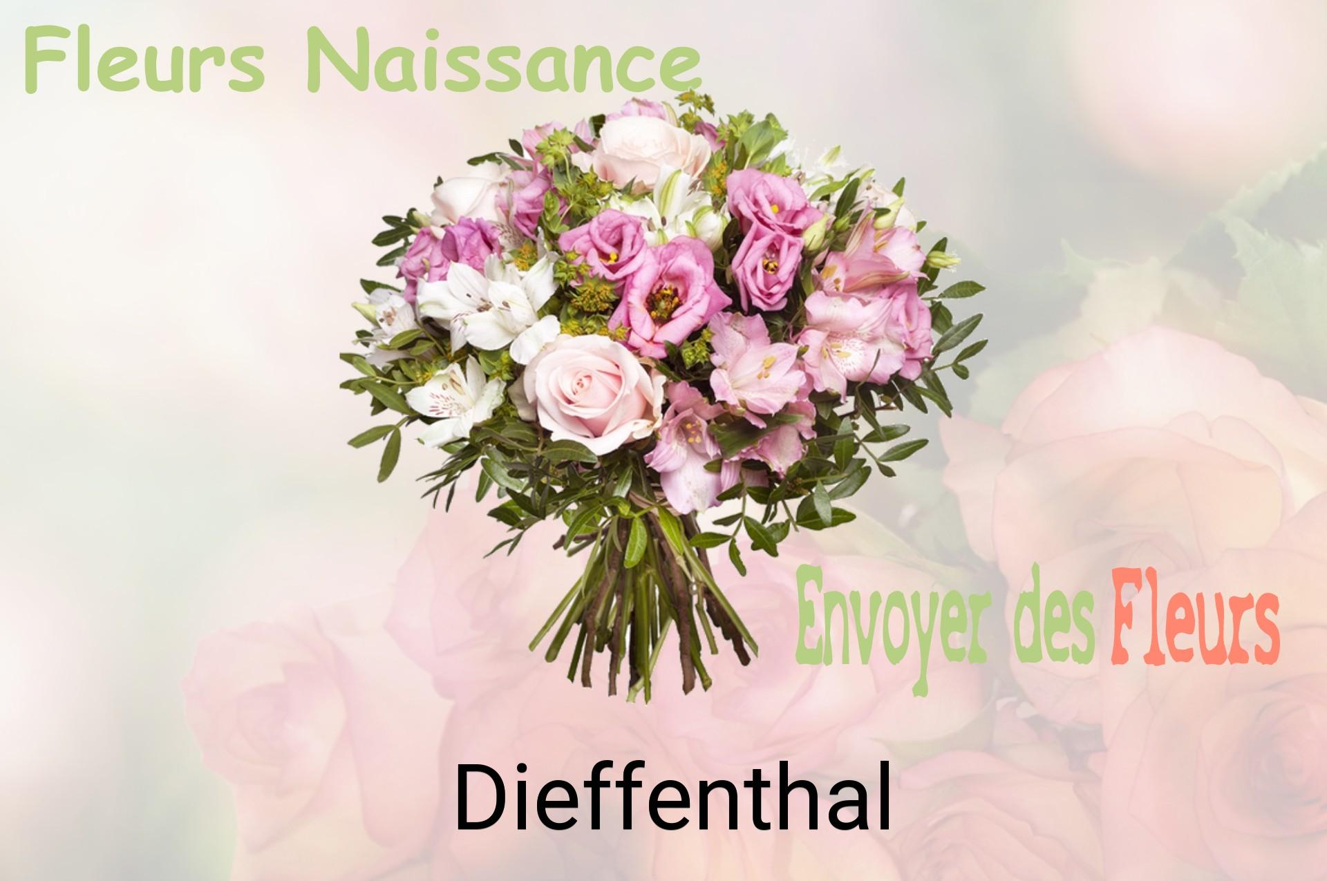 Bouquet de fleurs de naissance livré à Dieffenthal